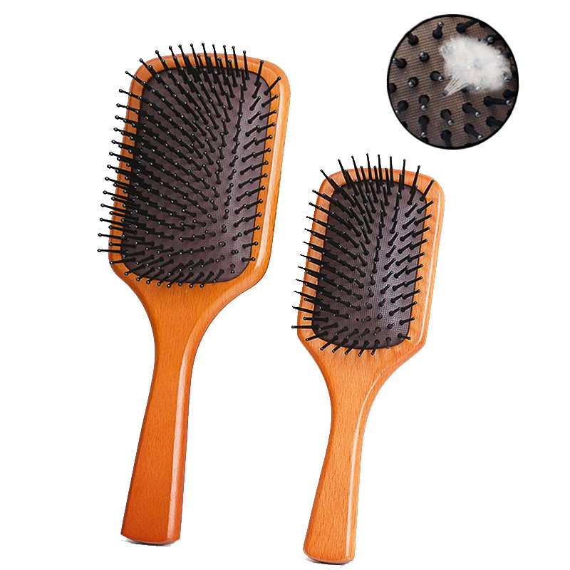 Массажер для волос и кожи головы воздушная подушка деревянная расческа уход за