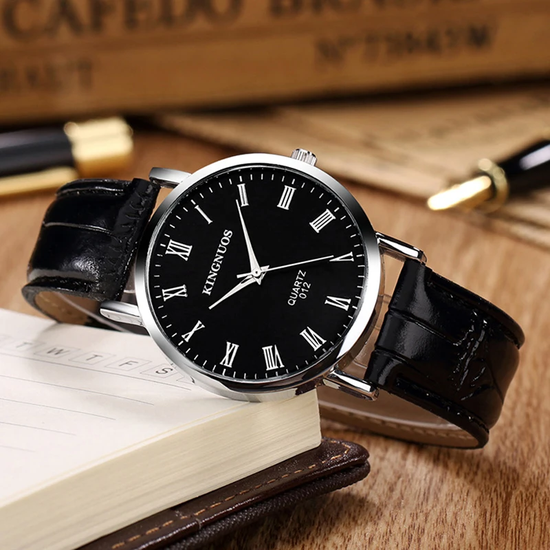 Часы наручные мужские и женские кварцевые с римскими цифрами ультратонкие