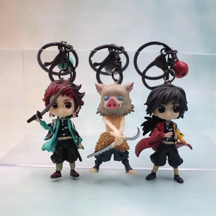 

Creative Ghost sword key chains charcoal cure lang Zao door you bean doll hand handle keychains accessories bag pendant keychain