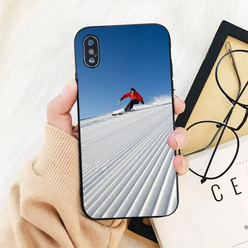 Yinuoda Skiing Snow Snowboard Skis Phone Case for iPhone 11 12 13 mini pro XS MAX 8 7 6 6S Plus X 5S SE 2020 XR case