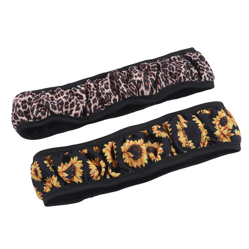 For Auto Car Steering Wheel Cover Skidproof Steering- Anti-Slip Universal Printed Sunflower Leopard Car-styling | Автомобили и