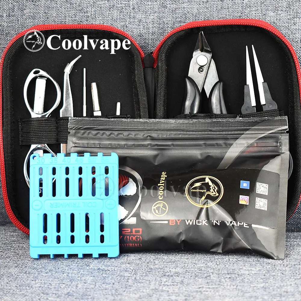 COOLVAPE RDA DIY сумка для инструмента Пинцет плоскогубцы провода комплект