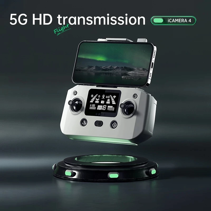 Новинка 2021 Квадрокоптер HR i4 Pro 8K HD с двумя камерами игрушки GPS флуоресцентная