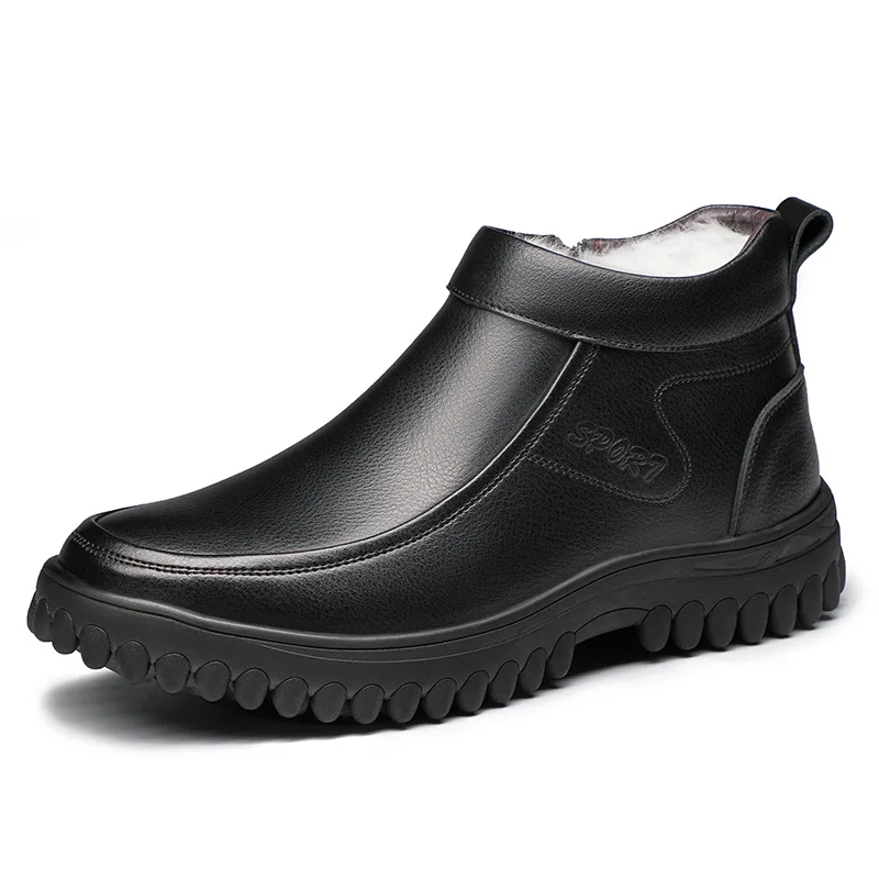 

Genuine Leather winter boots men Boots Fashion Footwear Shoes Men Business Casual Men Shoes snow boots zapatos de hombre 899