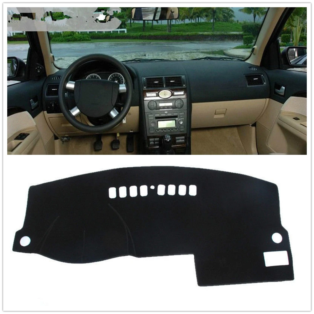 

Черный чехол на переднюю панель приборной панели для Ford Mondeo 2004-2006, коврик для приборной панели автомобиля, термостойкий Коврик, автомобильн...