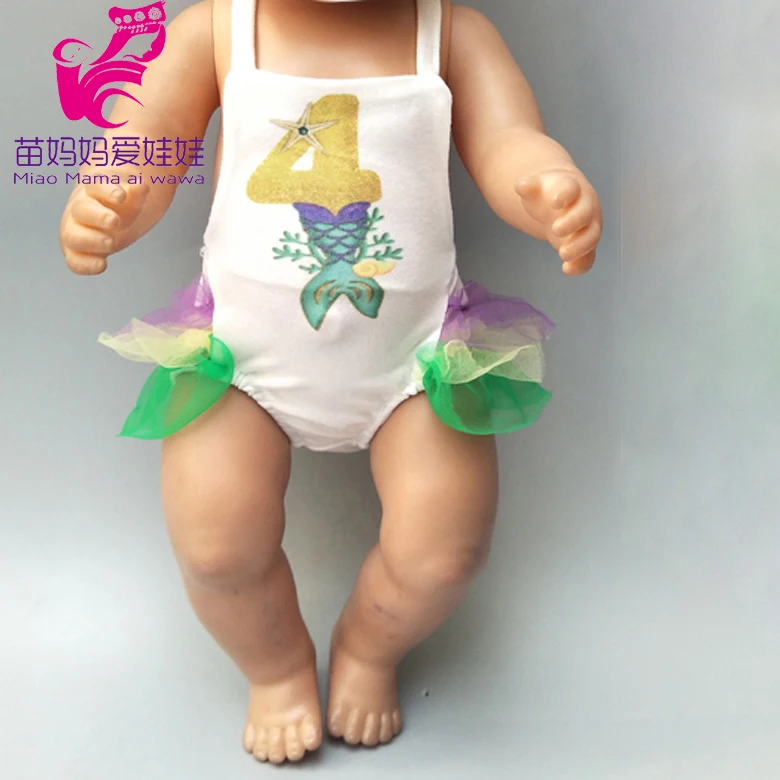 

Doll swimsuit for 43cm doll swim wear 18" doll bikini elastic clothes