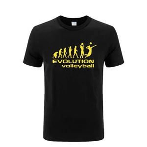 Мужская хлопковая футболка с принтом, свободная футболка с круглым вырезом, с забавным принтом человека эволюции вальгейба, лето 2021