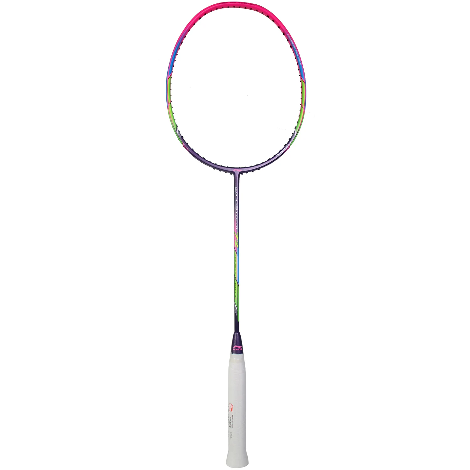 Li-Ning WindStorm 72 ракетка для бадминтона одна ракетка профессиональная углеродная волокнистая подкладка легкая ракетка 72 г AYPM198 ZYF346
