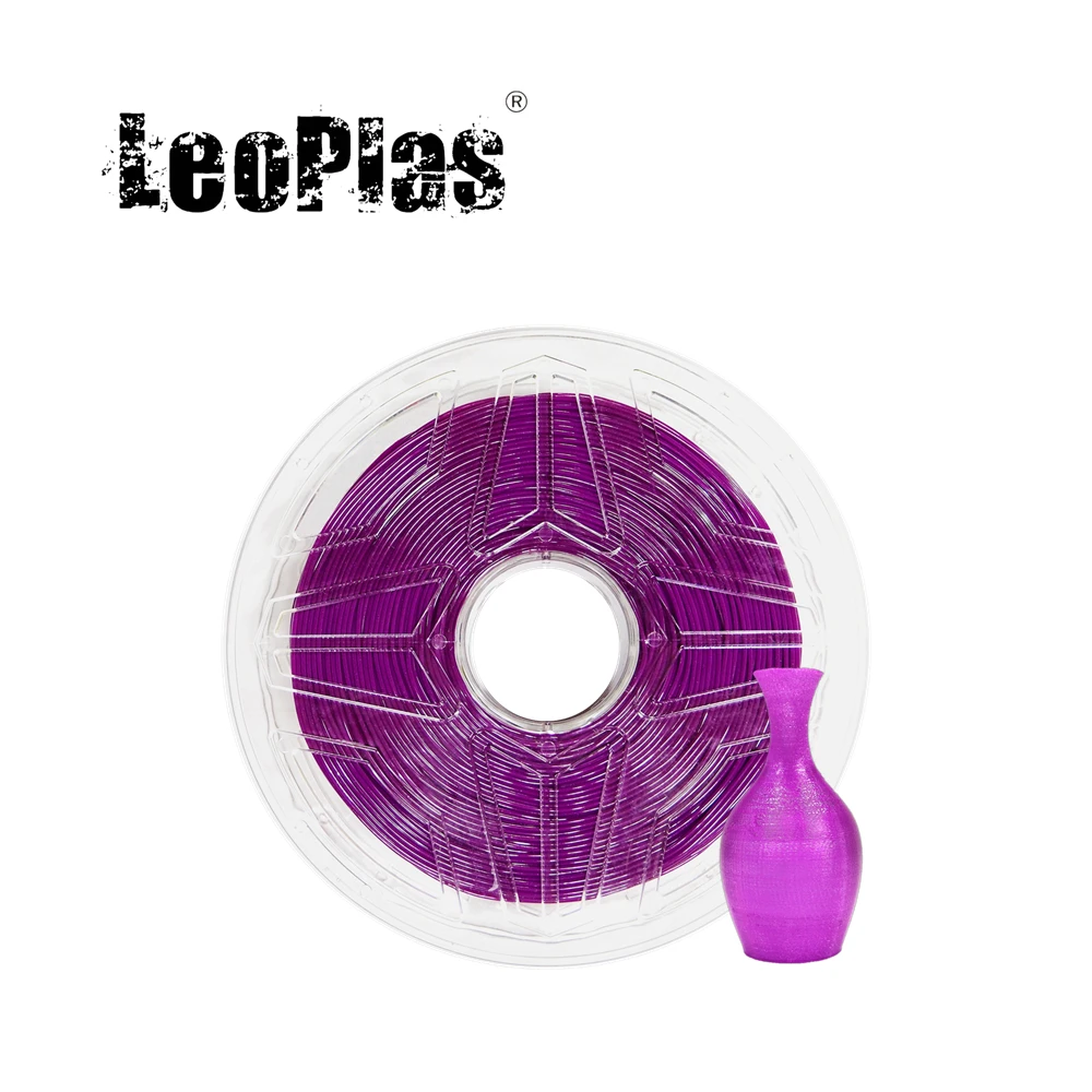 

LeoPlas 1.75mm Flexible Soft Grape Purple TPU Filament 1kg For FDM 3D Printer Consumables Printing Supplies Rubber Material