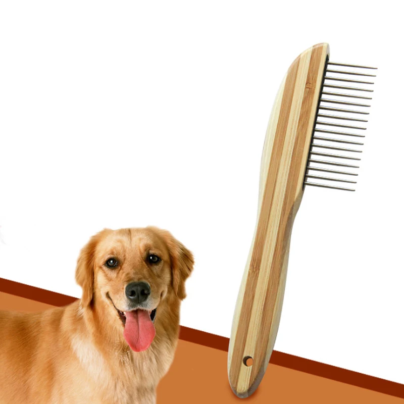 

Pets Dog Comb Hair Removal Brush Flea Wooden Handle Comb Dogs Cats Pet Supplies Grooming Pet Comb Cleaning Tool Lice Brush Tool