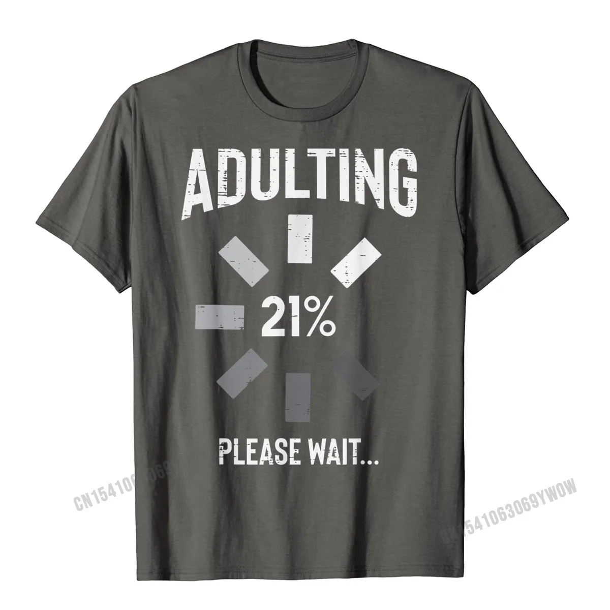 Футболка мужская с надписью пожалуйста подождите 21 день рождения|Мужские