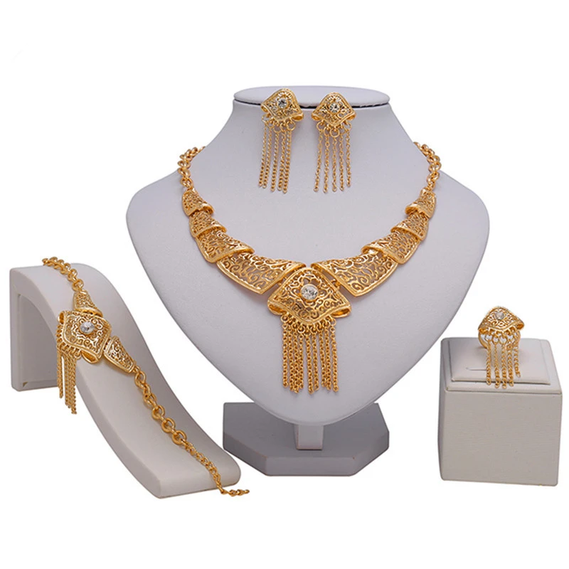 

ZuoDi Exquisite Dubai Gold designer Jewelry Set Nigerian Wedding woman accessories jewelry set New Design Bridal Jewelry Set