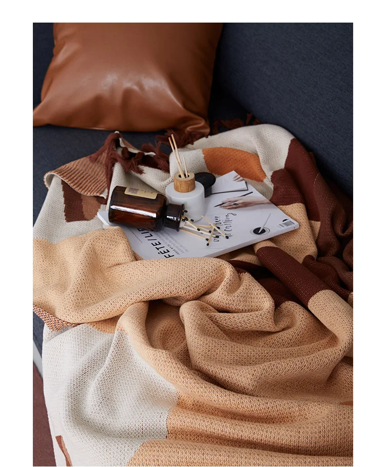 Геометрический диван одеяло для отдыха этнический стиль линия гобелен не