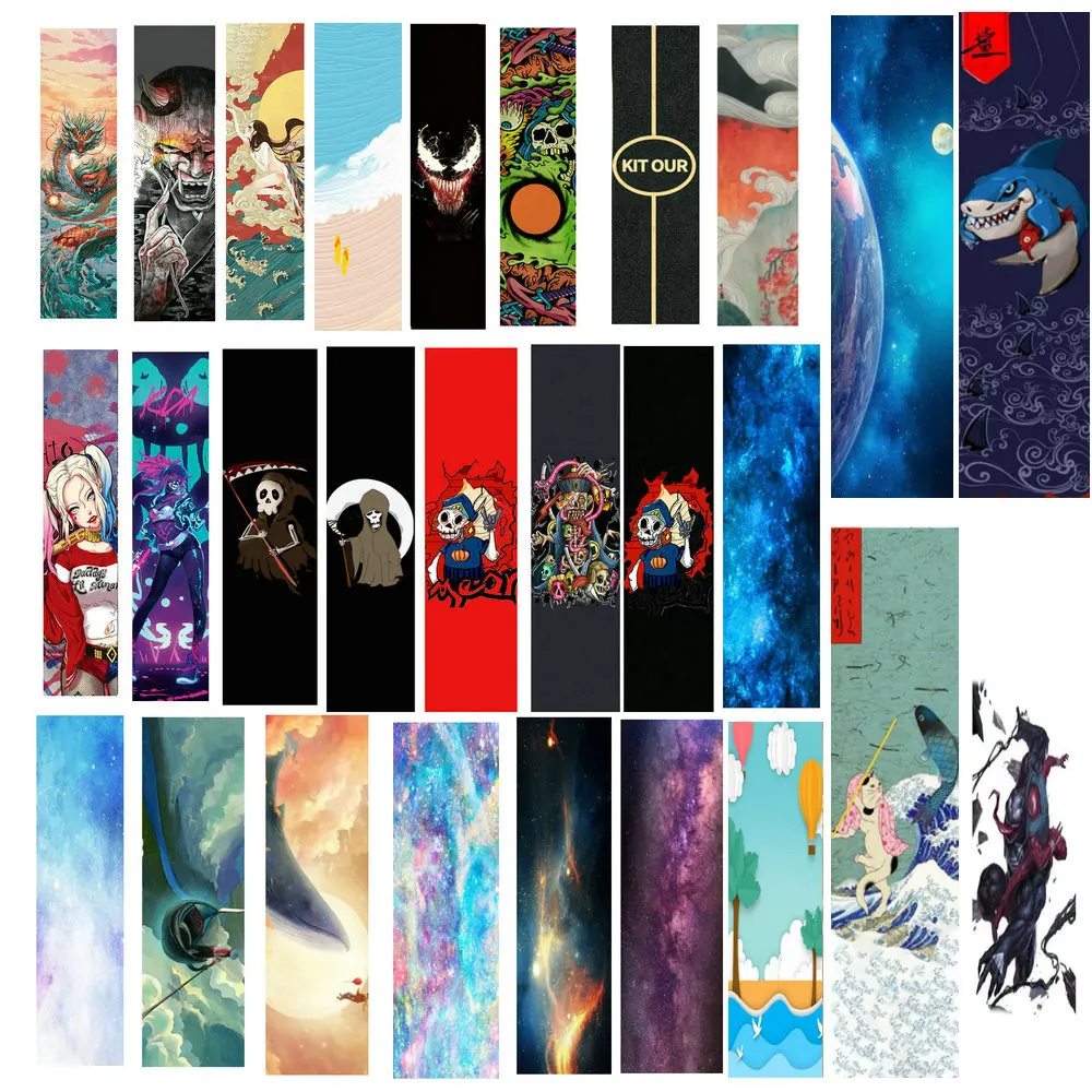 Длинная доска скейтборд искусственная поверхность наклейка водостойкая