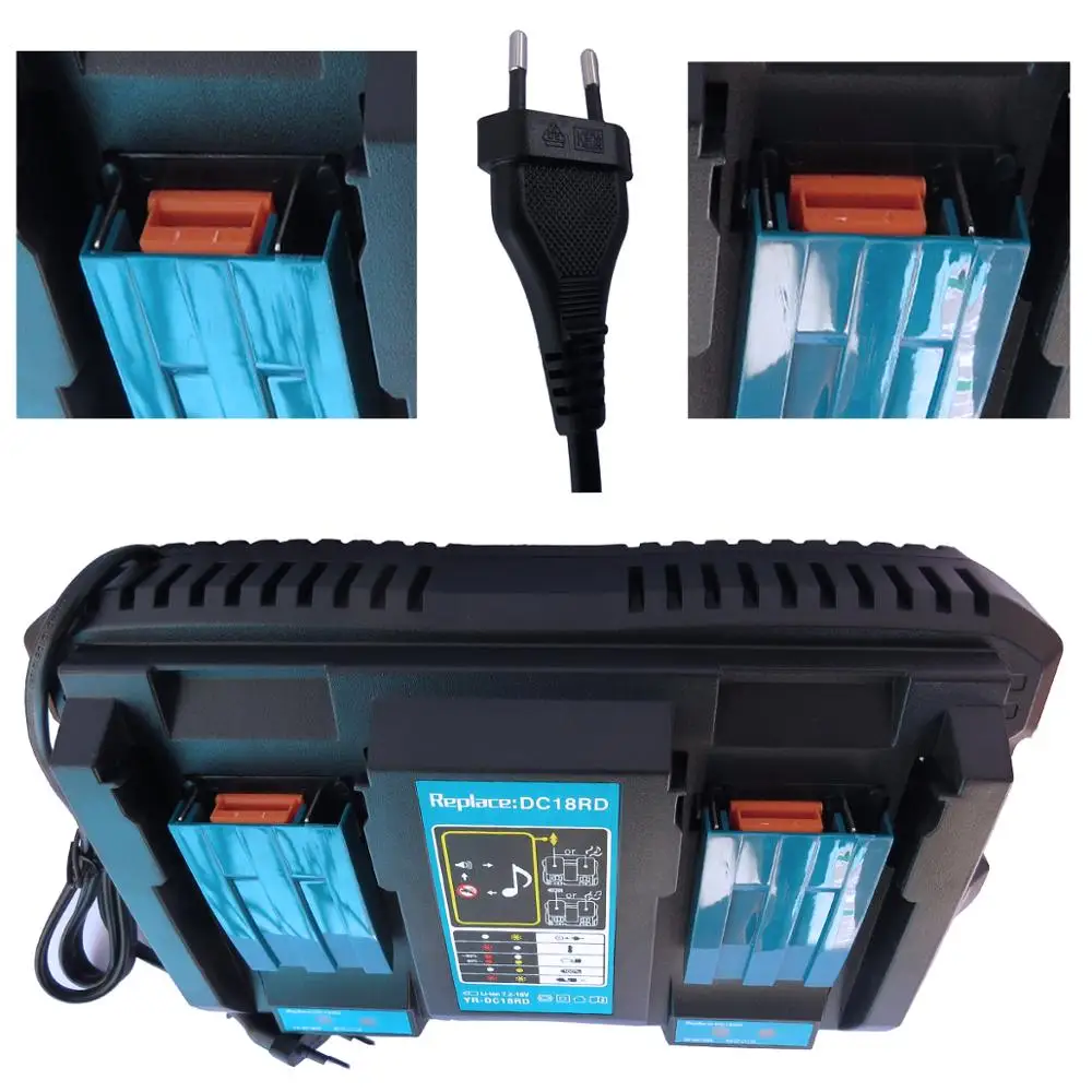 Двойное зарядное устройство для Makita два USB порта 7 2 в 14 4 18 BL1830 Bl1430 DC18RC DC18RA