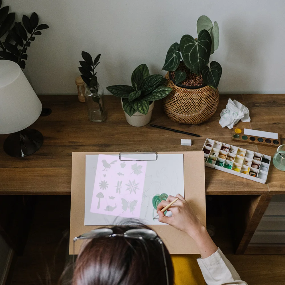 

14Pcs Drawing Painting Stencils Templates for DIY Craft Scrapbook Painting