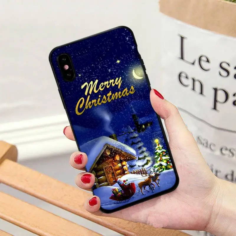 

Cartoon Christmas New Year Phone Case For HUAWEI P10 10plus 20 30 30lite 40pro Mate10 20 30 Pro Honor 8X 20