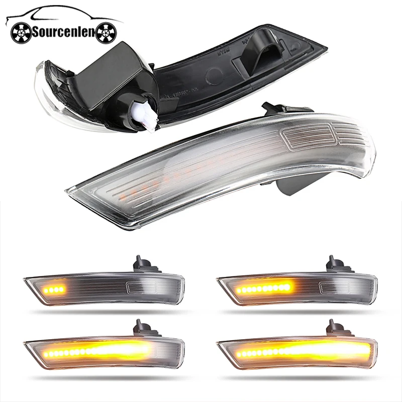 2 шт. Динамический указатель поворота светильник светодиодный боковое крыло