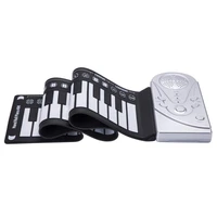 portable flexible digital keyboard piano 49 keys silicone roll up piano folding electronic keyboard for children student music