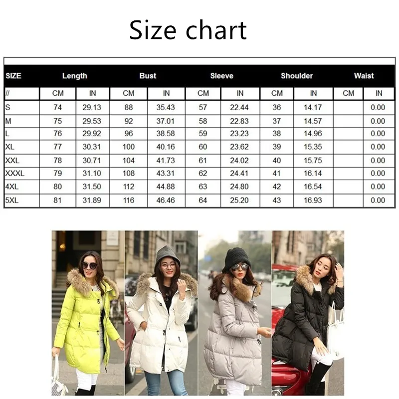 

Women Winter Jacket Fur Collar Coat Long Parkas Plus Size Down Jacket Pregnant Women Overcoat Sports Outerwear Winter S-5XL