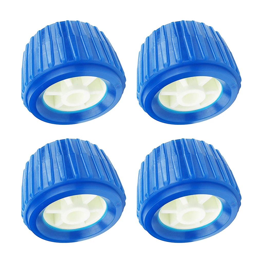 

4x Boat Trailer Roller Marine Boat Ribbed Wobble Roller Kit 110x75x19mm New