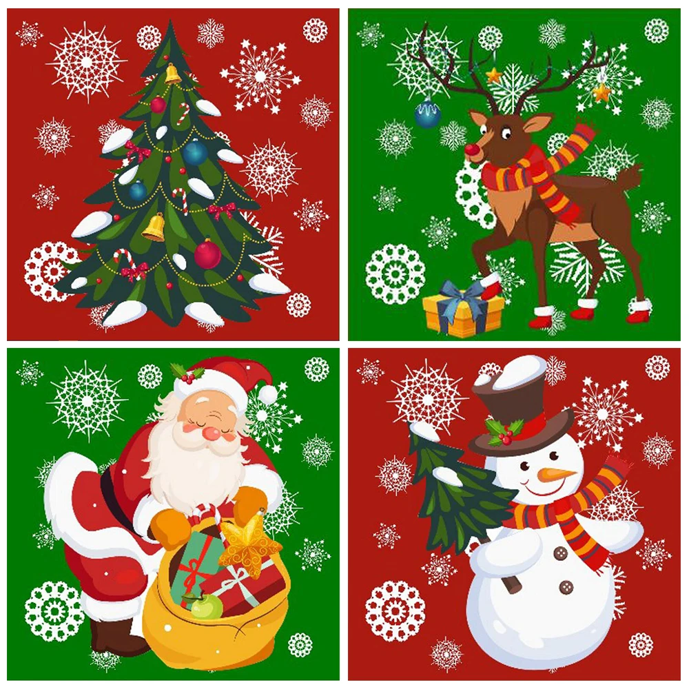 

100% Full 5D Diy Daimond Painting Embroidery Christmas 3D Diamond Painting Round Rhinestones Diamant Painting Gift
