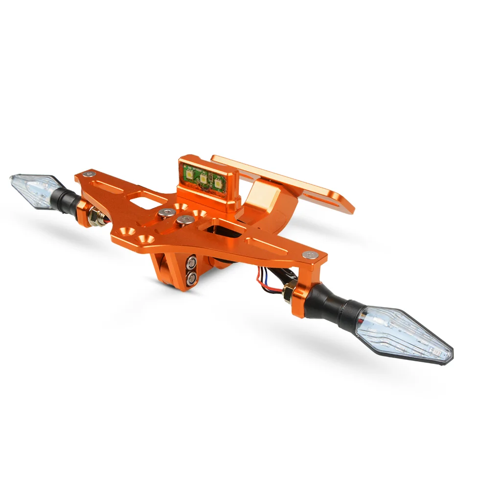 Universal Motorcycle Adjustable Angle Aluminum License Number Plate Frame For 690 /SMC/SMCR SMC/SMC-R/ / R | Автомобили и