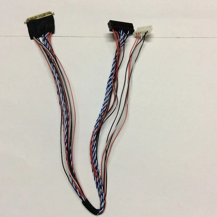 

1 channel universal 6-bit 40-pin lvds cable 300 mm screen cable 0.5 mm pin step for lcd diy