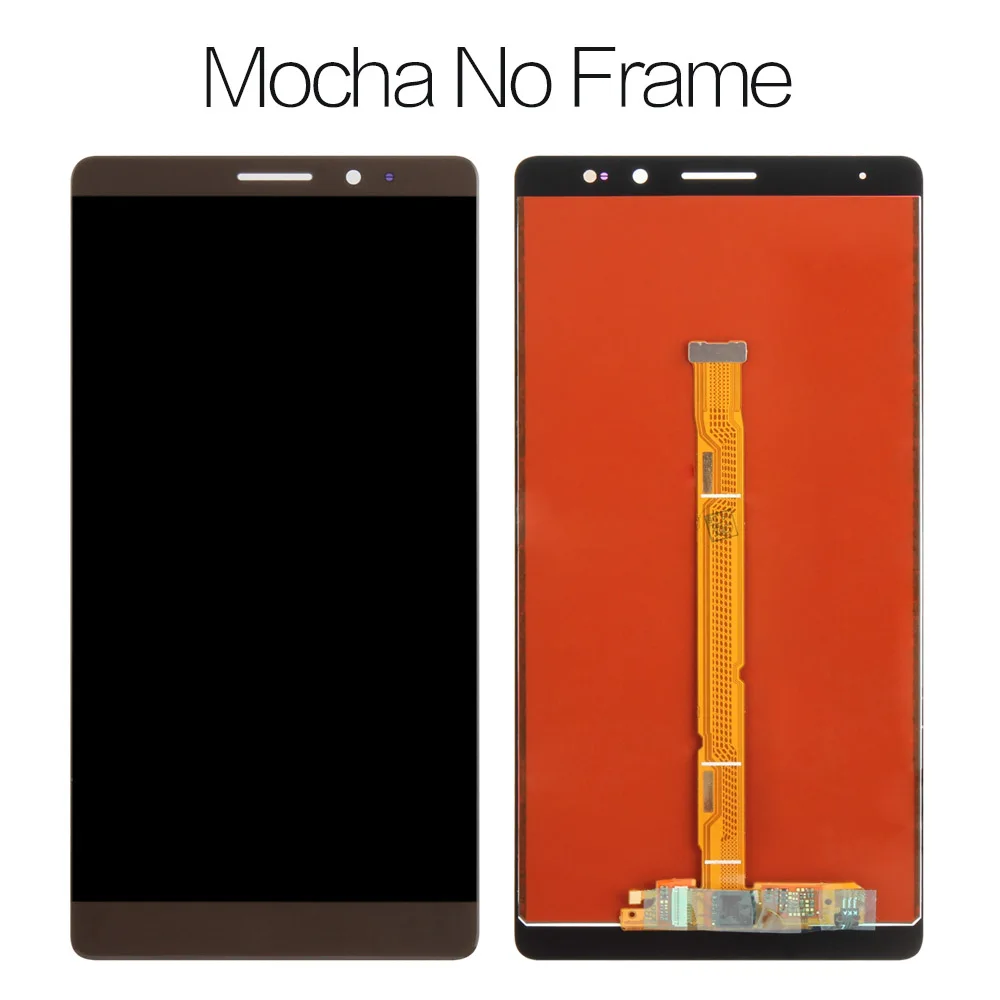 Для HUAWEI mate 8 дисплей Замена ЖК сенсорный экран с рамкой дигитайзер сборка для HUAWEI mate 8 ЖК NXT-L29 NXT-AL10 - Цвет: mocha no Frame
