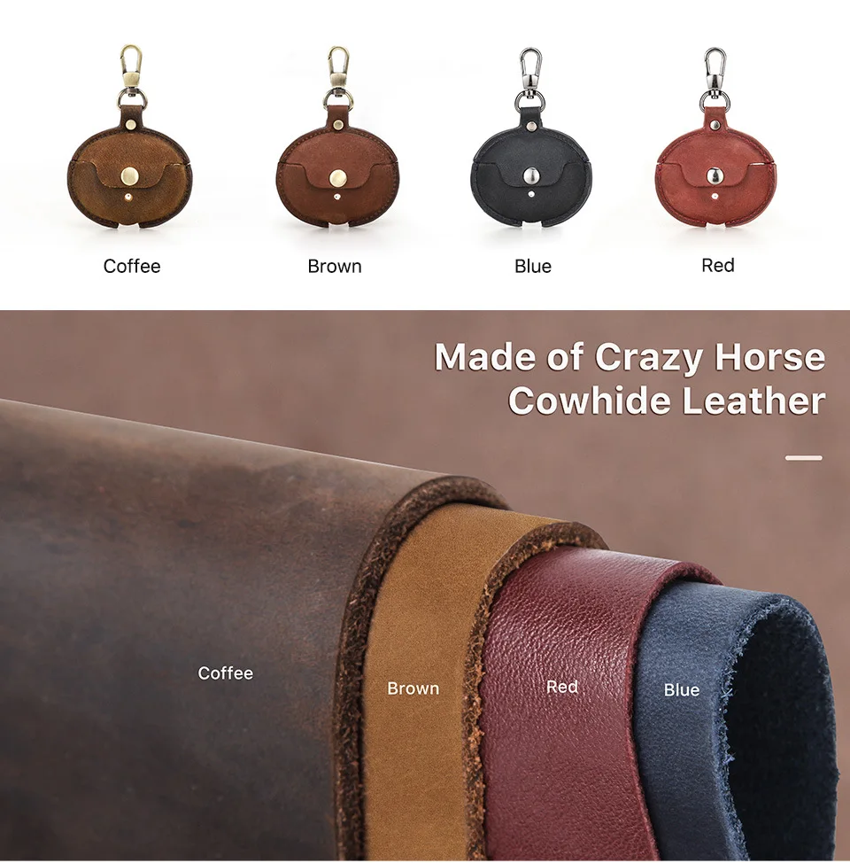 

2021 new model suitable for Huawei freebuds 4i protective cover Crazy Horse leather wireless bluetooth headset case in stock