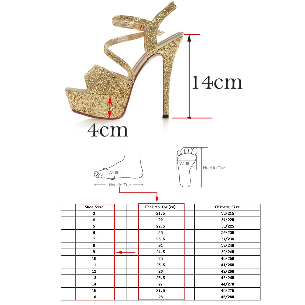 Босоножки CDPUNDARI женские на очень высоком каблуке ткань с блестками сандалии