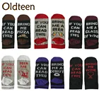 Носки мужскиеженские хлопковые, модные смешные, в стиле хип-хоп, с принтом пиццы, пива, вина, Пончика, кофе, смешные с юмором, летние