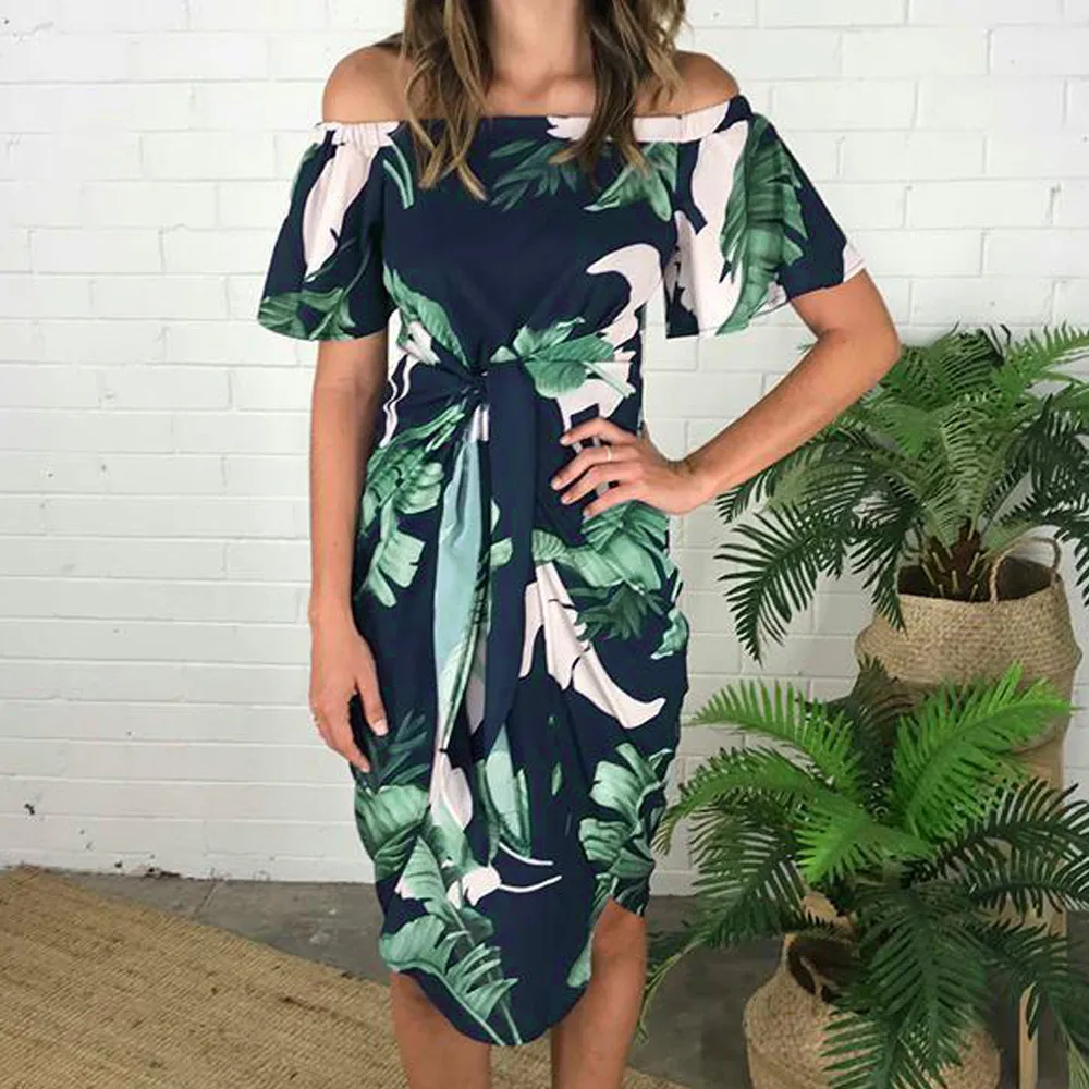 Новое поступление летние женские Сексуальные вечерние Клубные платья с цветами