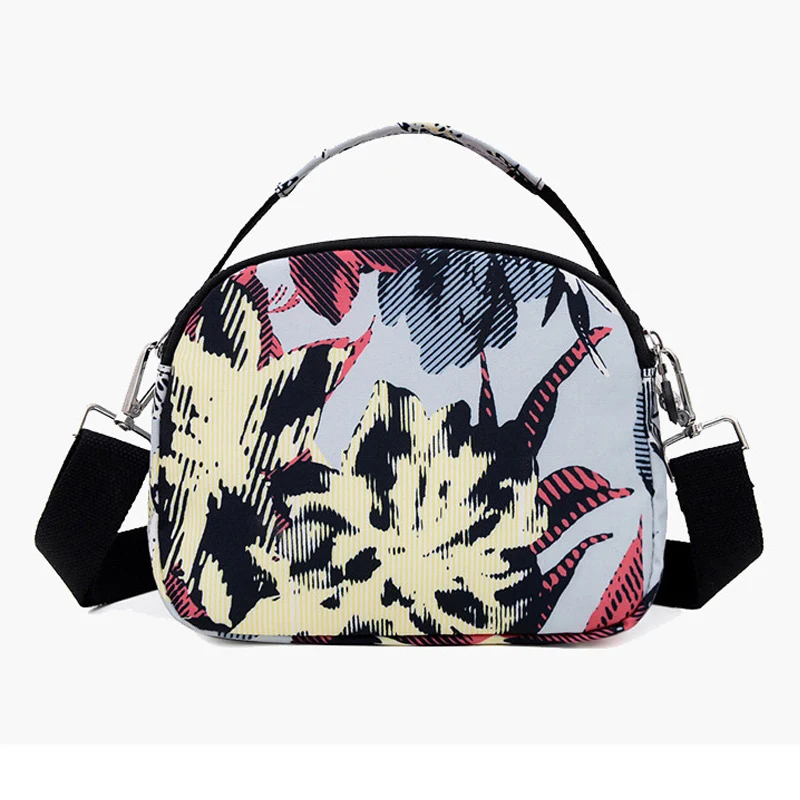 Women Messenger Bags 2022 New Summer Nylon Print Crossbody Shoulder Bag Multi-Pocket Multifunctional Handbag Casual Shell Bag