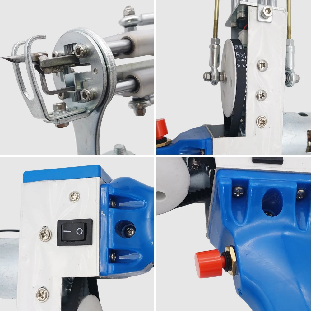 Pistola de tufting el&eacute;ctrica, m&aacute;quina de flocado de alfombras, pistola de mano, pila de corte de bucle-4