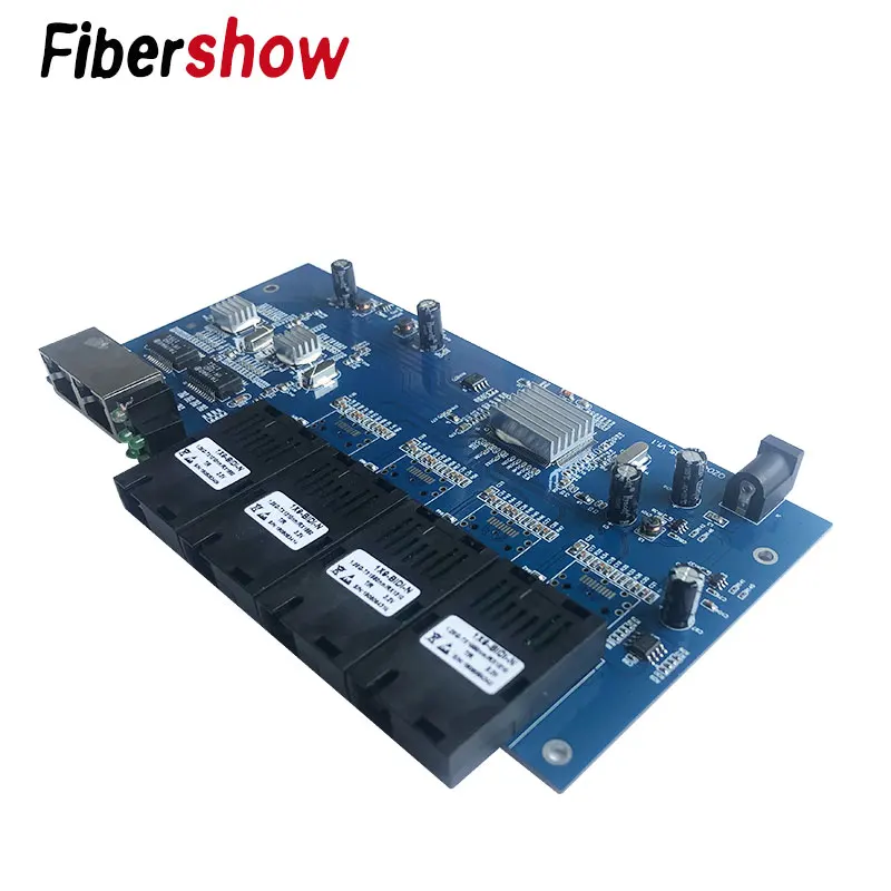 Гигабитный коммутатор Ethernet оптоволоконный оптический промышленного класса 4 1 25G