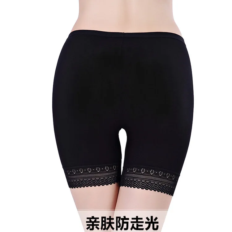 Дамское нижнее белье Модальные Безопасные Брюки противоскользящие кружевные