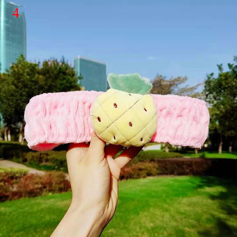 Женская милая повязка для волос с фруктами Мультяшные эластичные повязки на