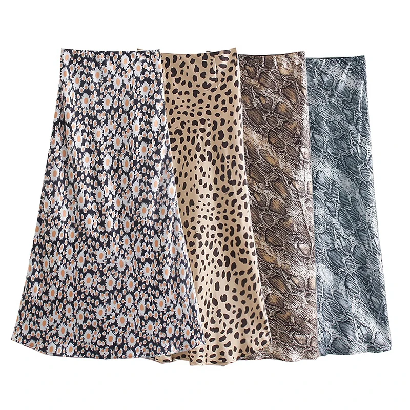 

YENKYE Elegant Women Vintage Print Holiday Long Skirt Mujer A-line Elastic High Waist Skirt Ladies Summer faldas largas