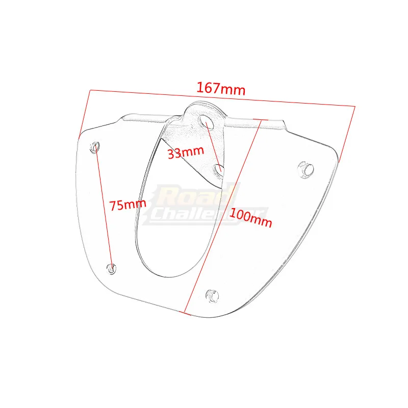 Передний спойлер для мотоцикла обтекатель воздушной дамы брызговик Harley Dyna Fat Bob