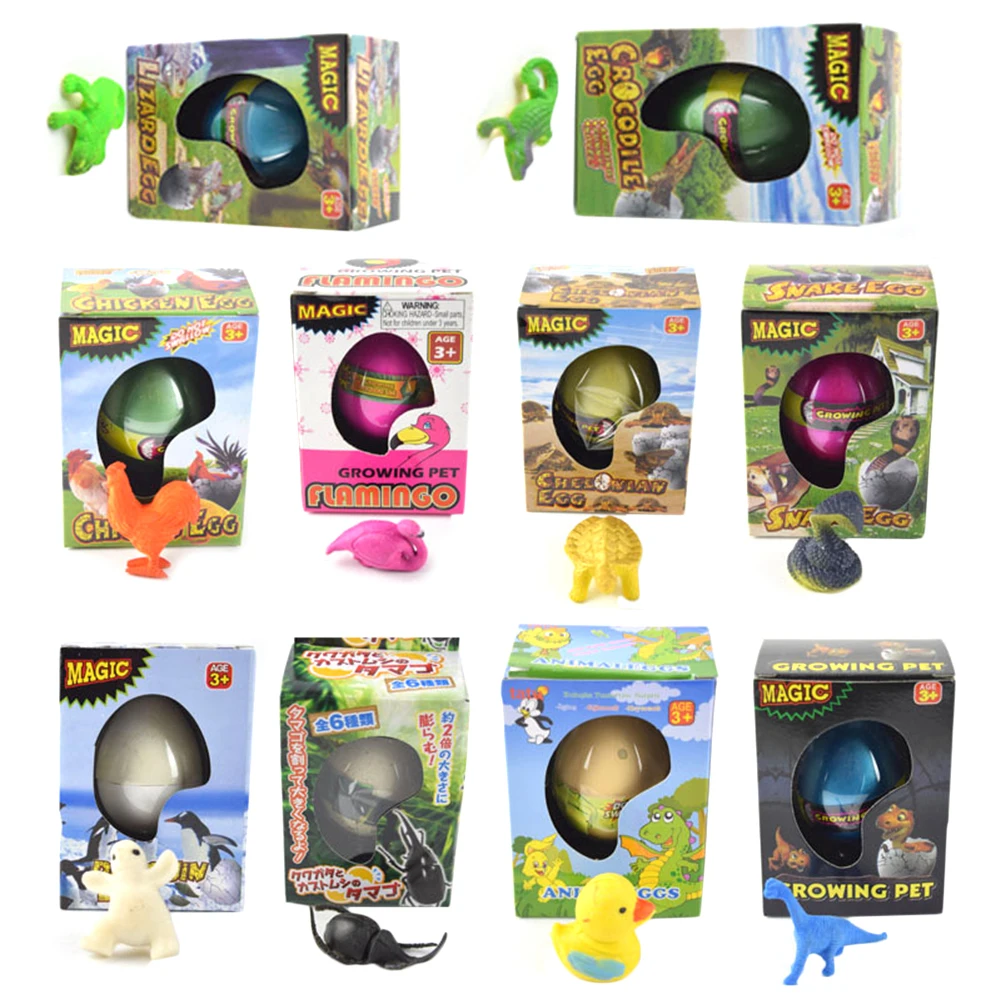 

Hatching Dinosaur Egg Revivable Egg Growing in Water Pets Children Kids Gift Toy Animal #W0
