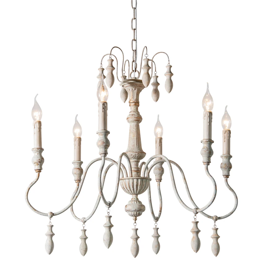 Винтажные фонарики из железа люстры Светильники для загородной гостиной лампы