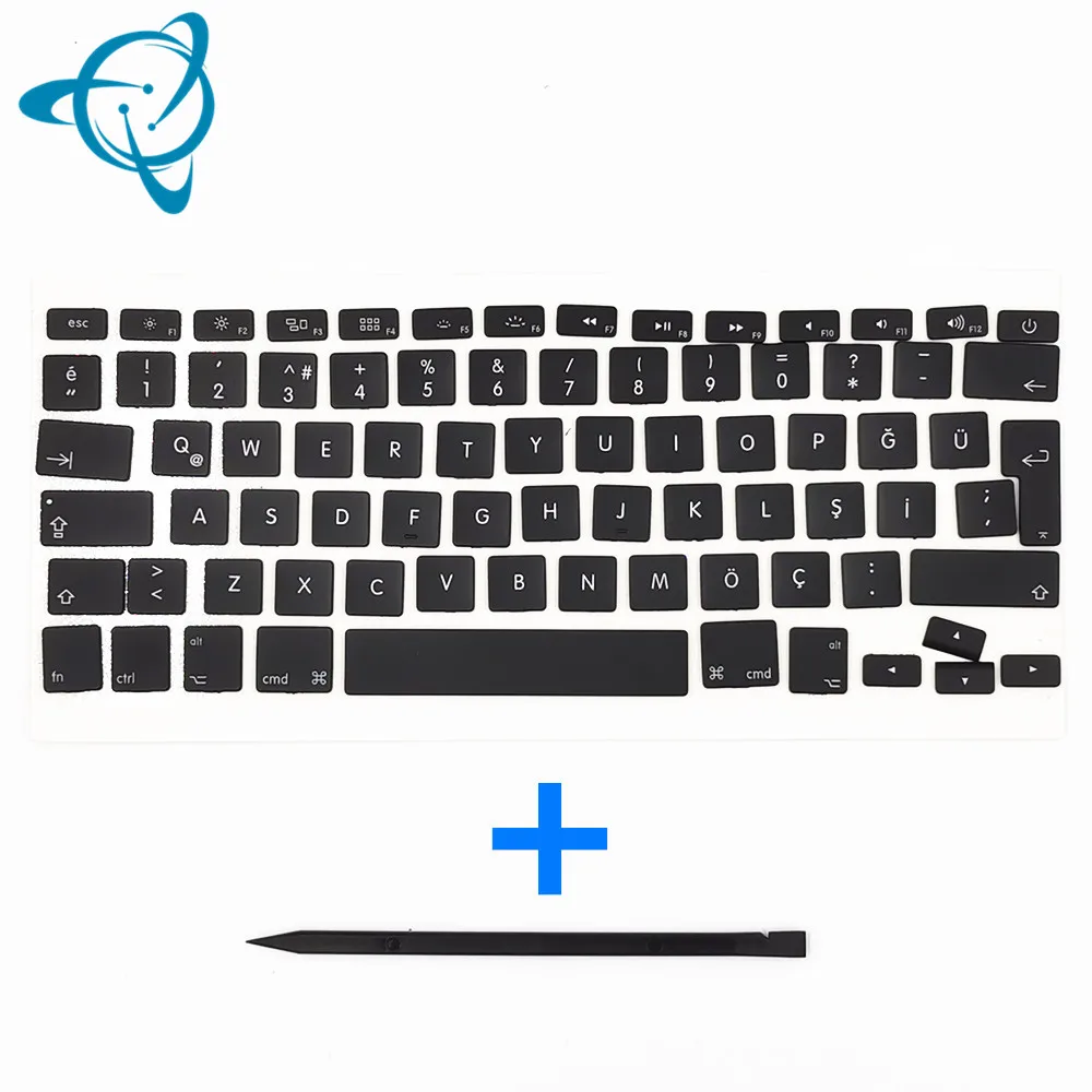 

shenyan Turkish Keyboard keycap for Macbook Pro Retina A1466 A1425 A1502 A1398 A1278 A1286 key cap