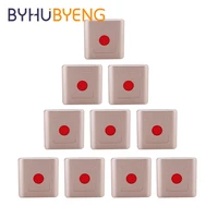byhubyeng 10pcs wireless call emergency button fast food pager catering restaurant equipment waiter calling system