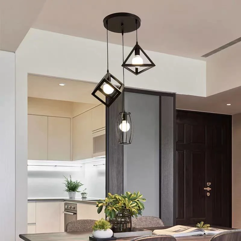 Маленькая люстра в стиле ретро индастриал креативная индивидуальная лампа для