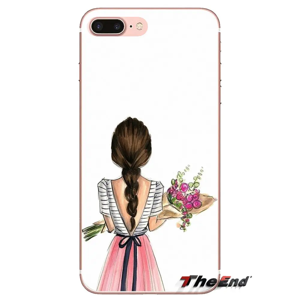 Для похода по магазинам девушка прозрачный чехол из термопластичного