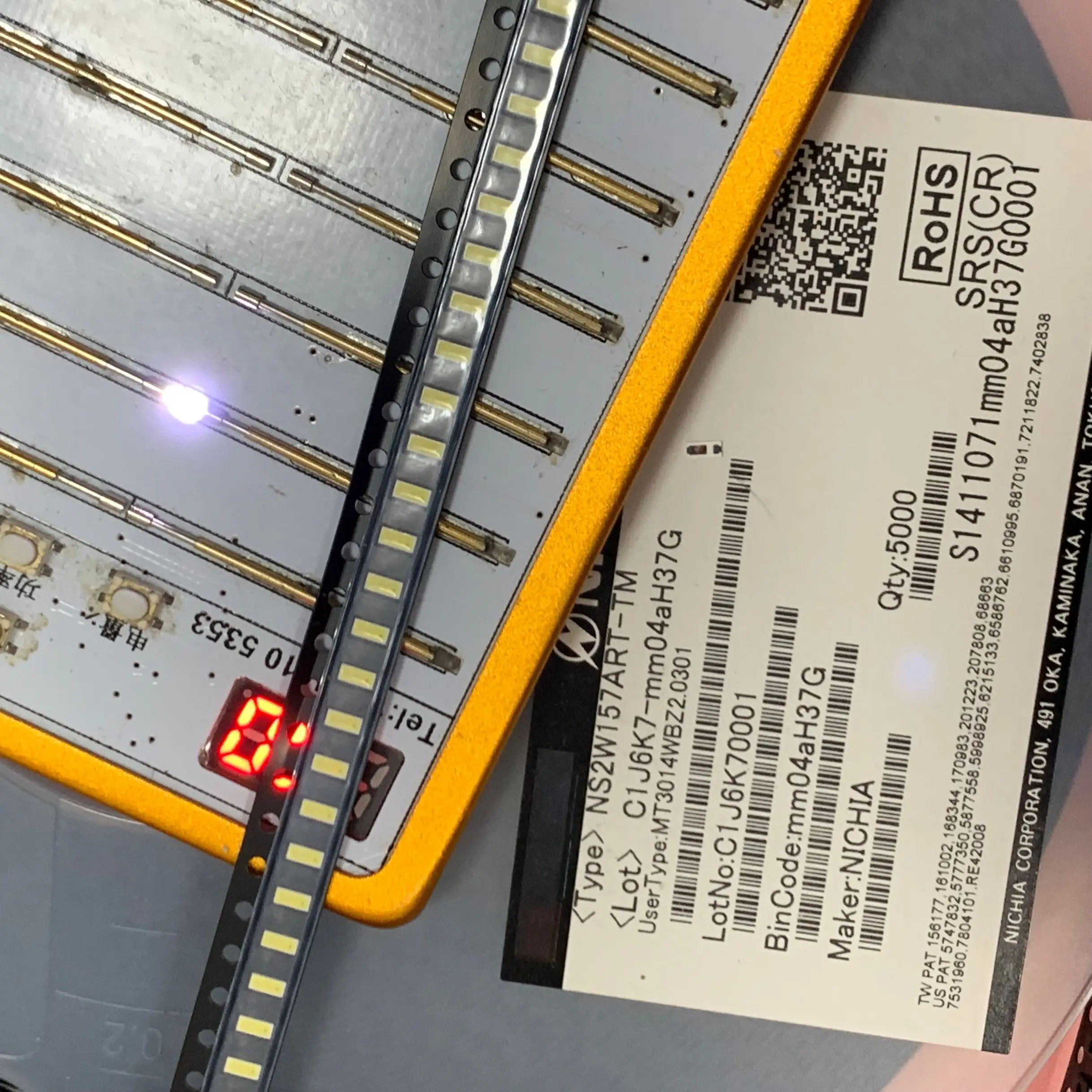 Оригинальная светодиодная подсветка для телевизора NICHIA LED 1 Вт 6 в холодный белый