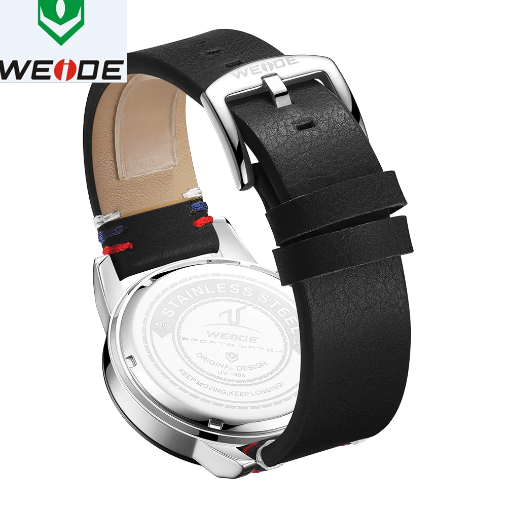 WEIDE Роскошные мужские часы европейские кожаные мужские часы высококачественные водонепроницаемые мужские часы Relogio Masculino спортивные цифровые часы с цифрами и датой