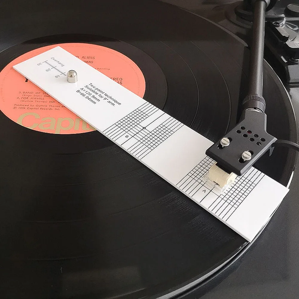 Pickup Calibration Distance Gauge Protractor Record LP Vinyl Turntable Phonograph Phono Cartridge Stylus Alignment | Электроника