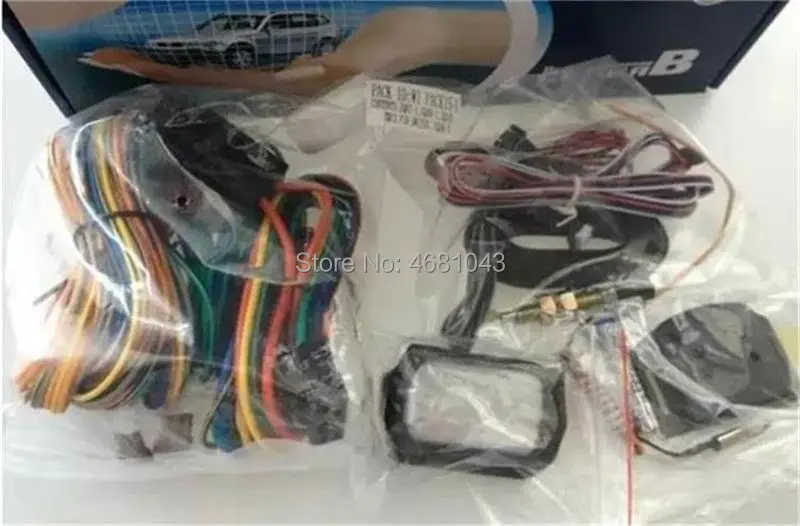 UNIWALKER B9 Русская версия 2 полосная автомобильная сигнализация противоугонной